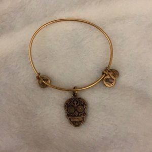 Alex and Ani Sugar Skull Bracelet - Gold